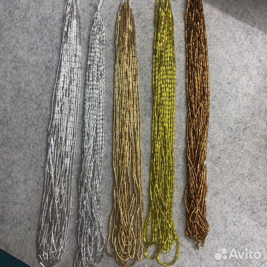 Чешский стеклярус винтажный