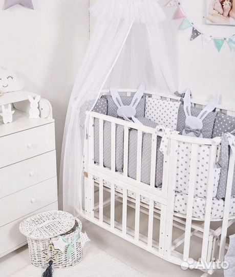 Кроватка трансформер Универсальный маятник Комод