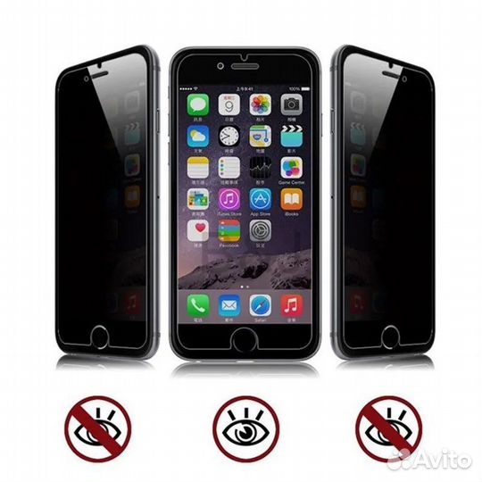 Защитное стекло на iPhone Х/12/13/14 Антишпион