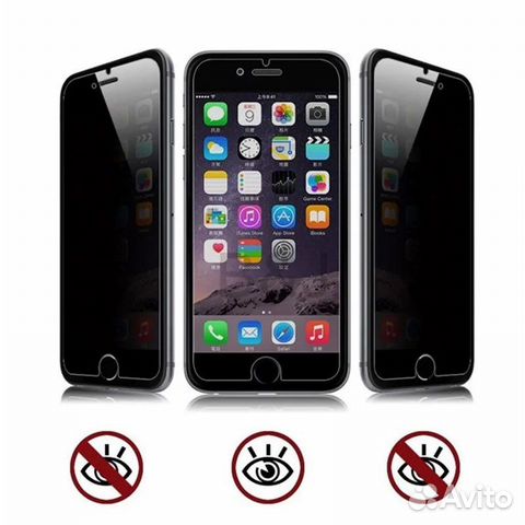 Защитное стекло на iPhone Х/12/13/14 Антишпион