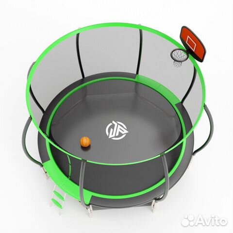 Батут Jump Power 12 ft Pro Inside Basket Green