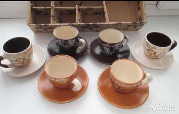 Кофейный набор из 6-пар, Новый, упаковка