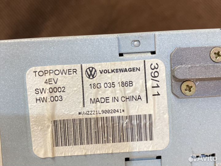 Штатная магнитола на фольцваген polo