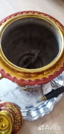 Самовар Хохлома. Поднос Кольчугино