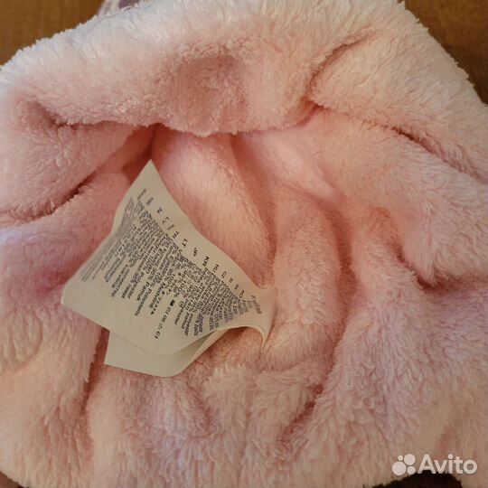 Шапка для девочки демисезонная новая 6-9 мес