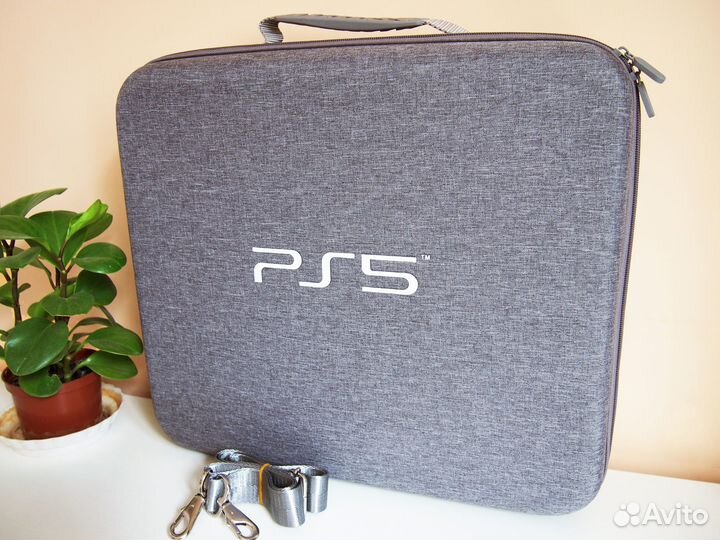 Сумка Кейс PS5 Playstation 5 Серая