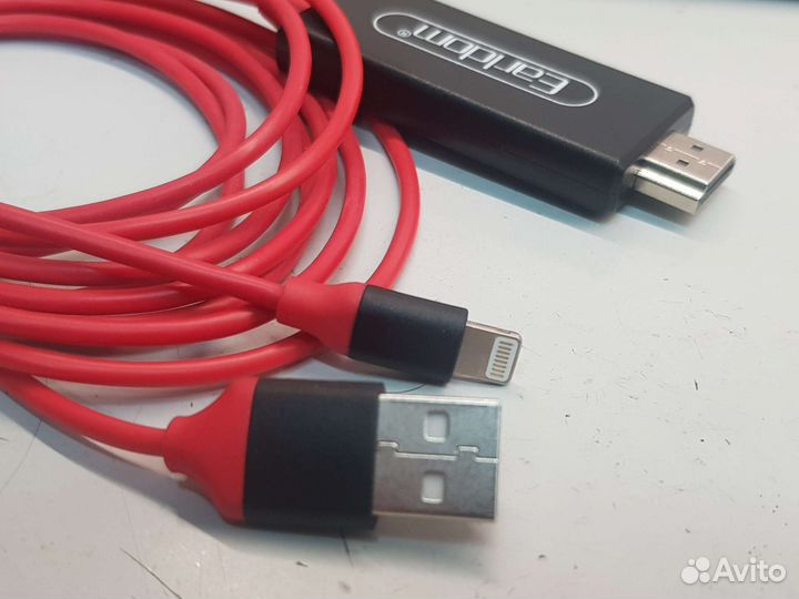 Hdmi Кабель для iPhone 4k HD (USB питание) 2метра