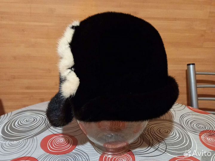 Шапка норковая женская размер 56/57
