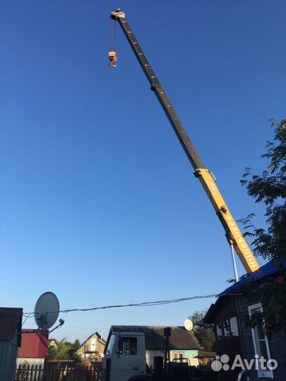 Аренда и услуги автокрана, 25 т, 21.7 м, с гуськом 9 м