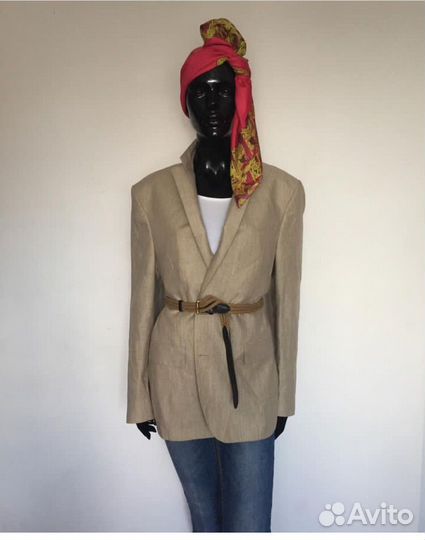 Пиджак лен.oversize.новый