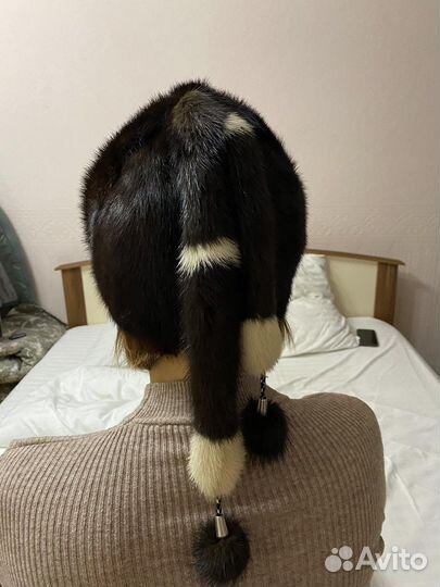 Шапка норковая женская бу