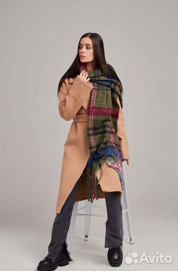 Женский теплый палантин