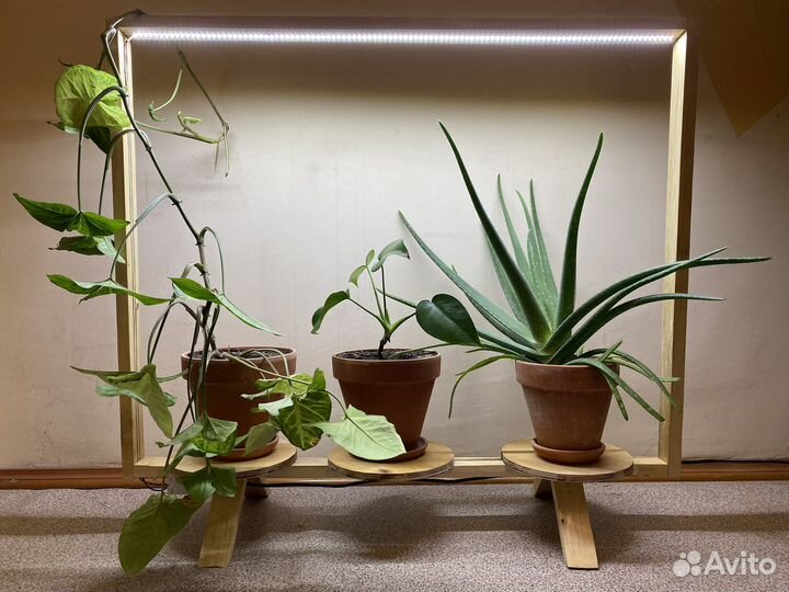 Подставка для цветов напольная деревянная