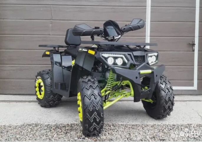 Квадроцикл Motoland Wild Track 200 LUX черно-зелен