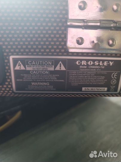 Виниловый проигрыватель crosley