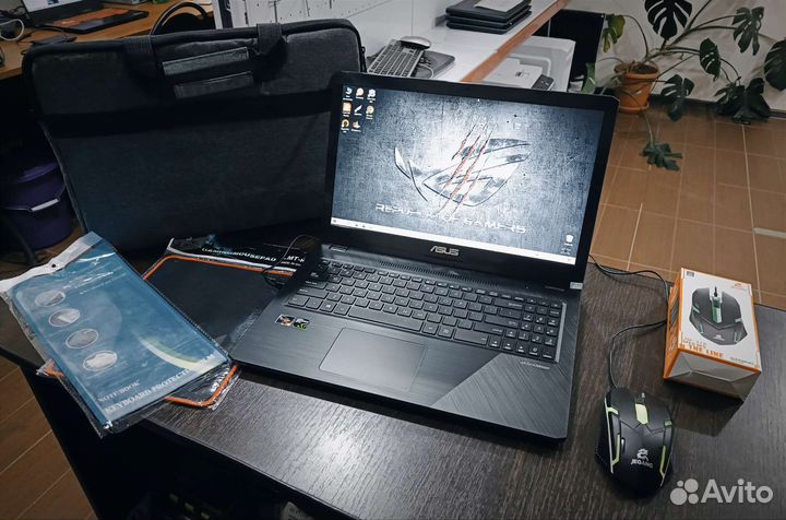 Игровой ноутбук Asus YX570Z Gtx1050/Ryzen 5/SSD/8G