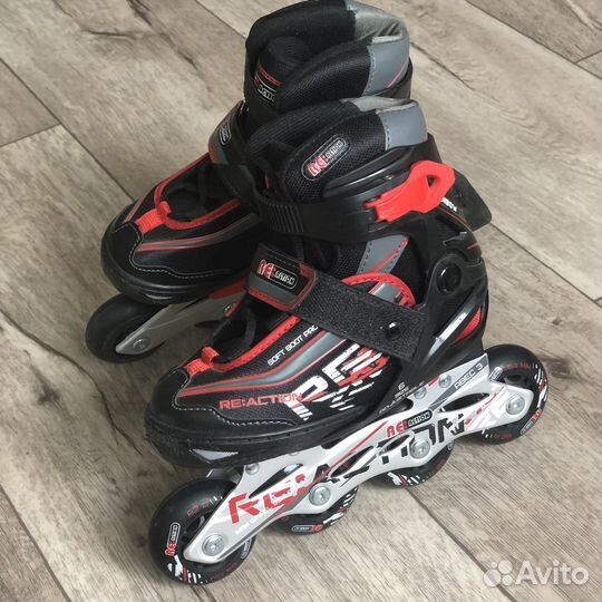 Роликовые коньки детские reaction 26-31