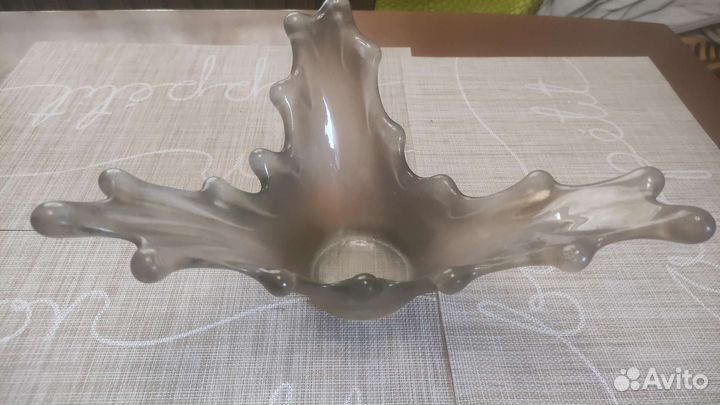 Ваза цветное стекло Чехия