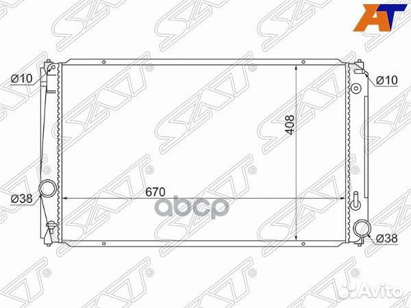 Радиатор toyota RAV4 05/vanguard/estima 06/AL