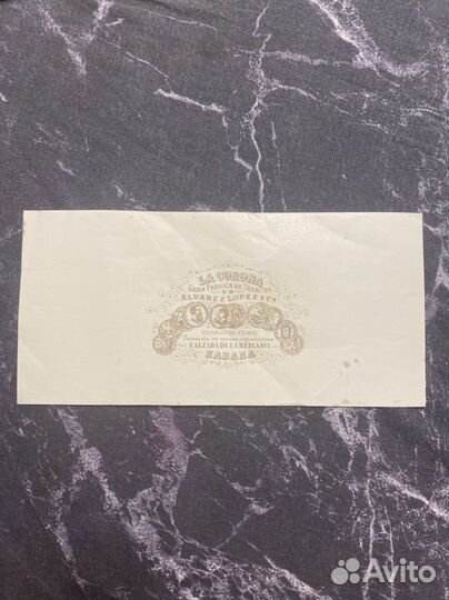 Alvarez Lopez Habana La Corona табак этикетка