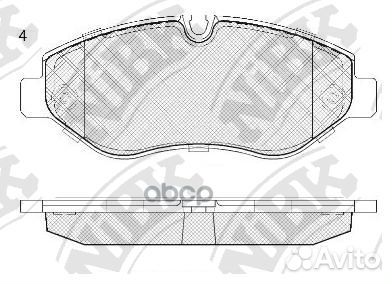 Колодки тормозные дисковые передние NiBK PN0410