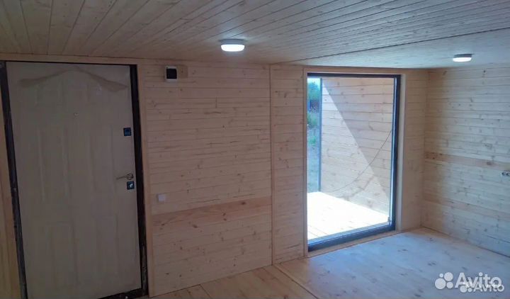 Каркасная баня двухмодульная 6х4,8 BY-5159