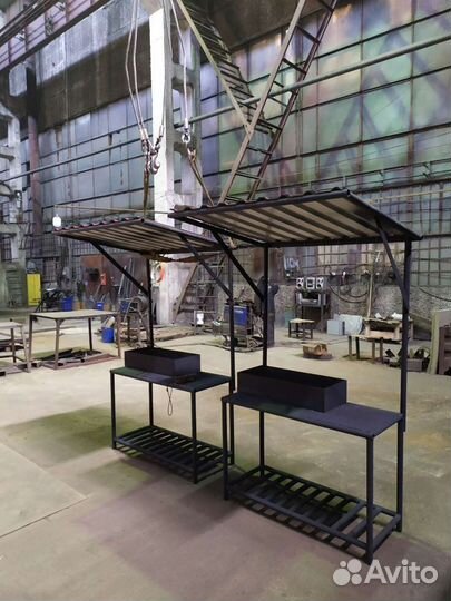 Мангал с крышей