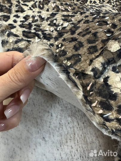 Искусственный мех леопард змея