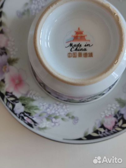Чайно кофейный сервиз китайский фарфор