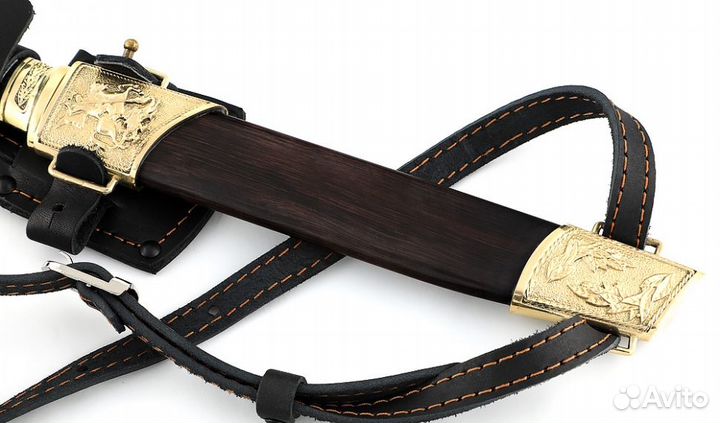 Нож казачий Пластун, сталь S390 Bohler, рукоять и