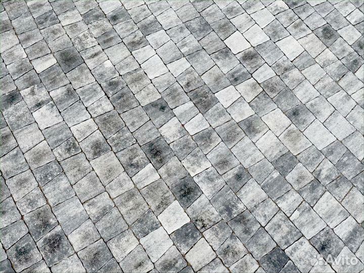 Тротуарная плитка антик Колормикс Антрацит