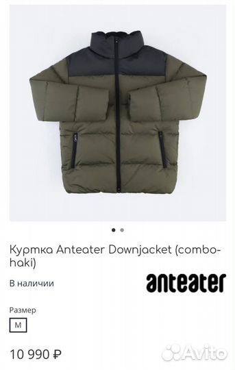 Пуховик Anteater Downjacket