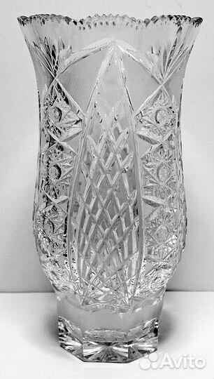 Большая хрустальная ваза для цветов СССР