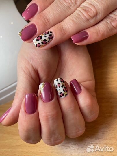 Комбинировнный маникюр