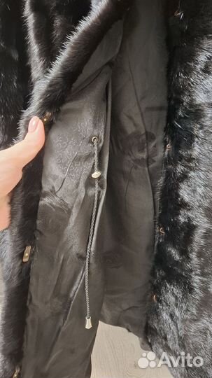 Шуба норковая с капюшоном 46 размер