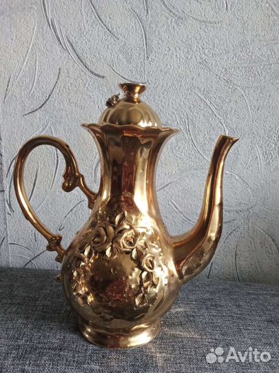 Золотой кофейный сервиз. Винтаж СССР 70 г