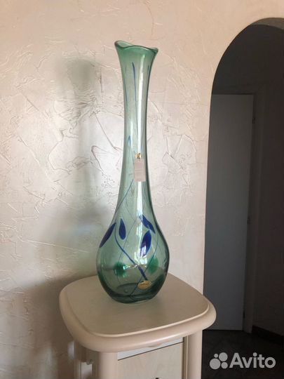 Ваза хрустальная 60 см Польша Адам Яблонски