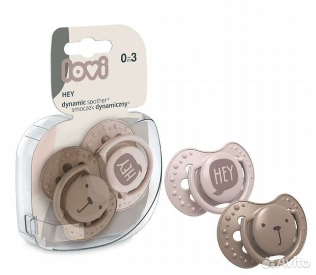 Пустышка lovi hey 0-3 месяца