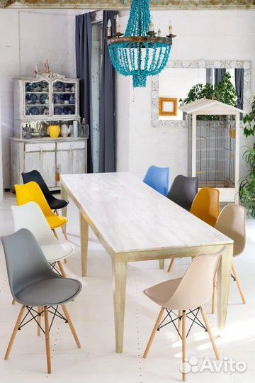 Стул белый в стиле eames DSW