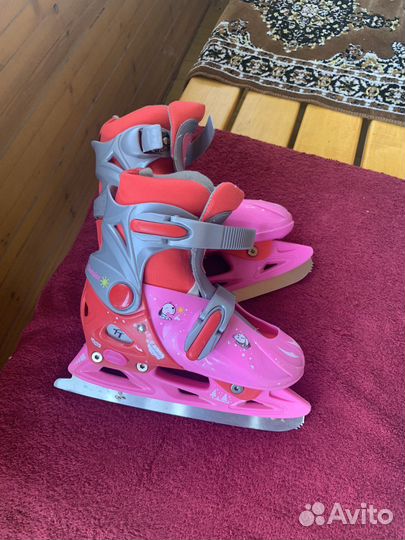 Коньки детские 33-36 раздвижные