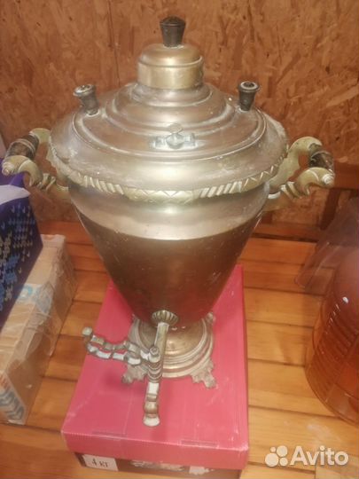 Самовар на дровах старинный