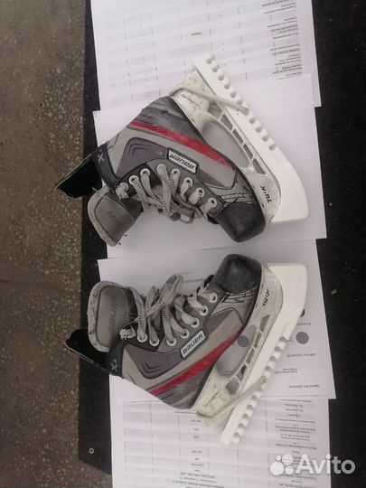 Хоккейные коньки bauer детские