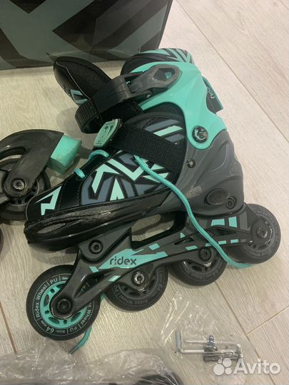 Ролики детские раздвижные + коньки 2в1