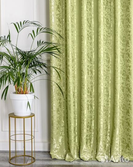 Шторы мрамор Версаль светло-зеленый