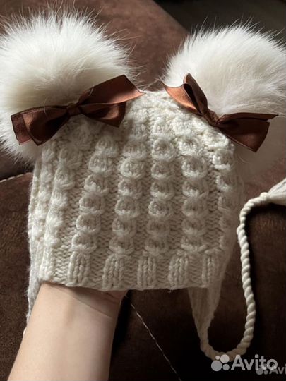 Шапки для девочки 5-7 лет