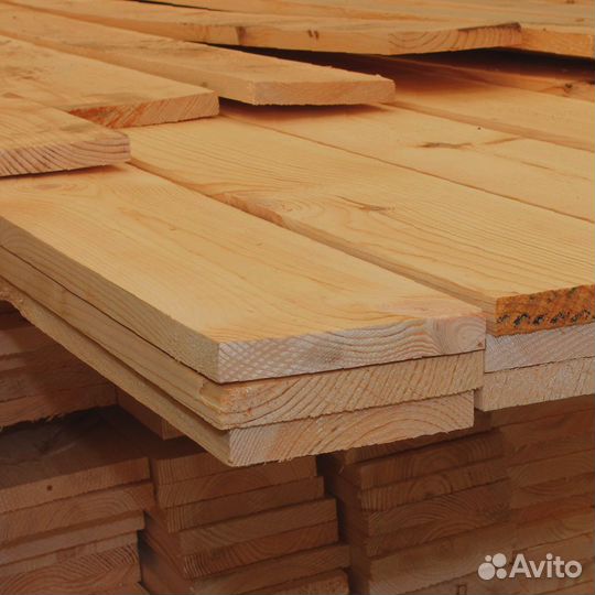 Строганная лиственница: доски 45x200 мм, высококач
