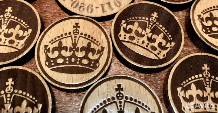 Фишки для нард и шашек 30 - 33 мм