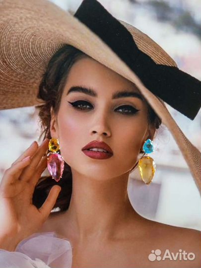 Серьги бижутерия Италия