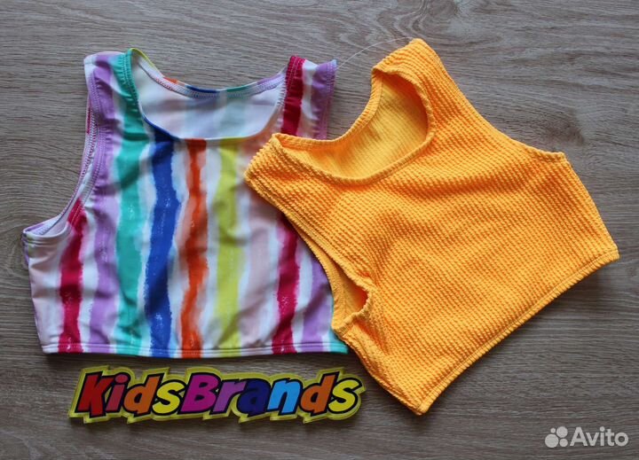 Купальные топы Англия 2шт на девочку