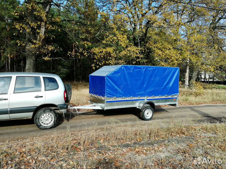 Прицеп к л/а Снегоход-Престиж 3,5*1,57 с тентом